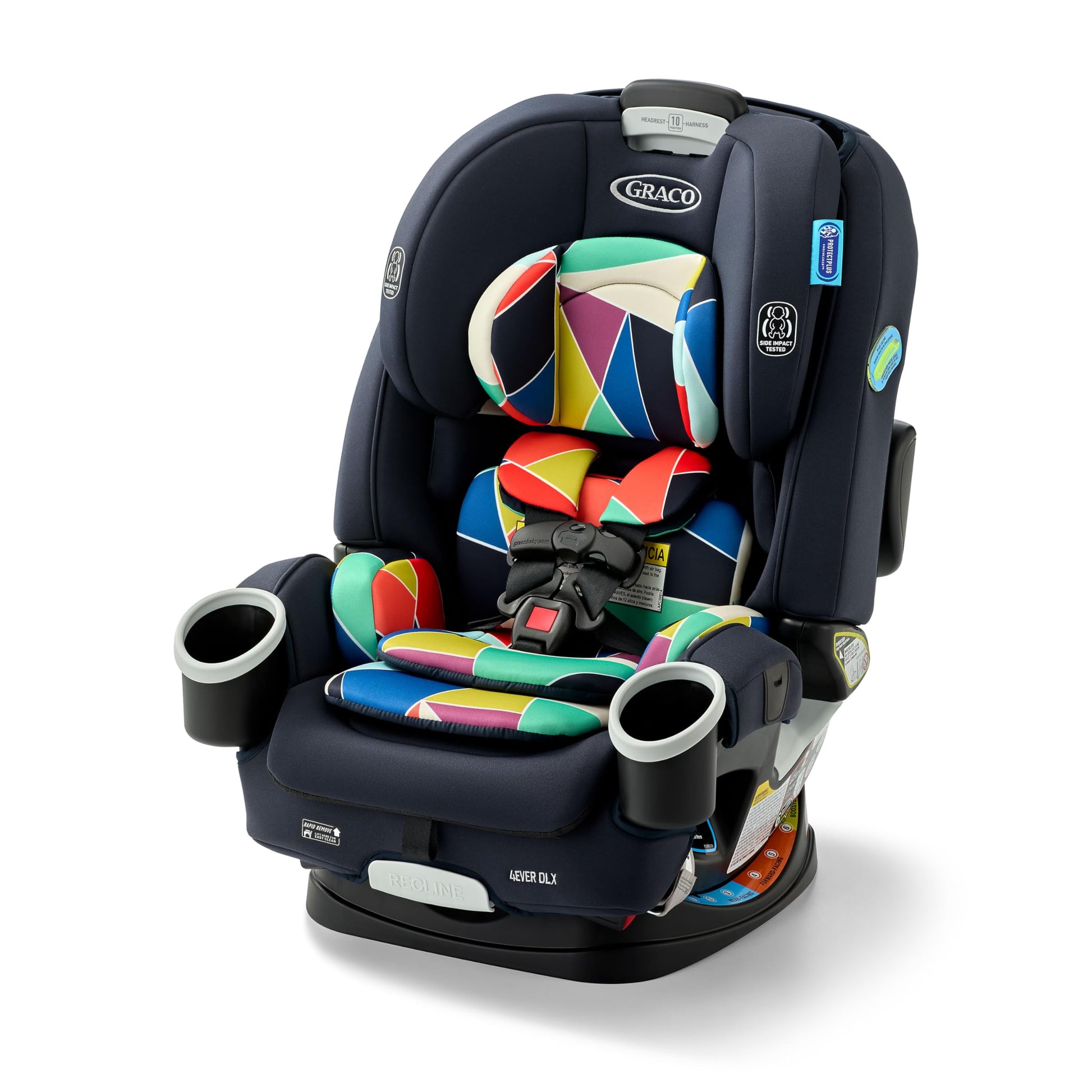 Graco 4Ever DLX 4-in-1 Car Seat, Infant to Toddler Car Seat, with 10 Years of Use, Rear-Facing, Forward-Facing, Highback and Bac