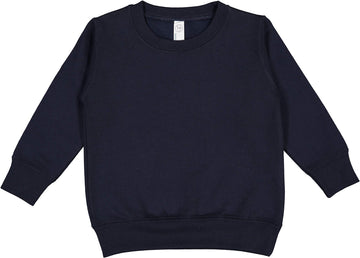 Rabbit Skins Toddler Fleece Long Sleeve Pullover Sweatshirt, Navy, 7T