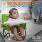 Serene Life Baby Seat Booster -Space Saver Toddler Booster Seat - Portable Pop And Open Sit Folding Booster Feeding Chair - Safe