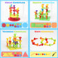 Ggiibro Peg Board Set STEM Toys for Toddlers Ages 3-6 | Montessori Sensory Stacking & Lacing Kit with Thick/Thin Foam Boards & S