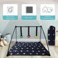 Travel Baby Play Mat For Babies 0-6 Months, Baby Play Mat, Newborn Travel Essentials, Tummy Time For Floor, Portable, Crosses Pa