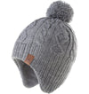 Lmlalml Boys Winter Hat Earflap Knitted Beanie For Kids Warm Fleece Lined Thicken Hat For Baby