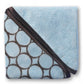 Swaddledesigns Washcloth Set  Pastel Blue With Brown Mod Circles8 Swaddledesigns Washcloth Set  Pastel Blue With Brown Mod Cir