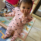 Fullfamous Infant Baby Girl Clothes Outfits,Fall Winter Romper Christmas Clothing Set 12-18 Months Pink Heart