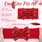 Lanmerry Red Pink Bows For Girls Sequins Large Bows Red Headband Toddler Glitter Hair Bow Hair Accessories Pink Ribbon Headband
