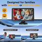 Baby Car Camera For 2 Kids - 7-Inch Split-Screen Monitor, Dual Hd 1080P Cameras, Night Vision, 360 Rotatable, Easy Install Backs