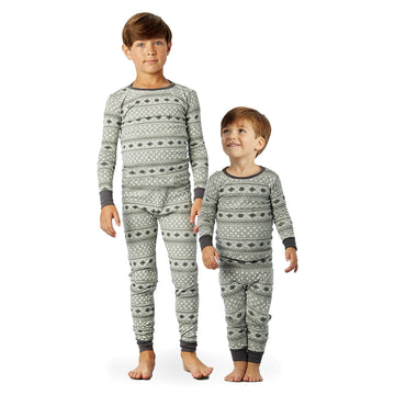 Honestbaby 2-Piece Family Matching Holiday Organic Cotton For Men, Kids, Toddlers, Baby Boys, Girls, Unisex Pets, Pajama Chic, W
