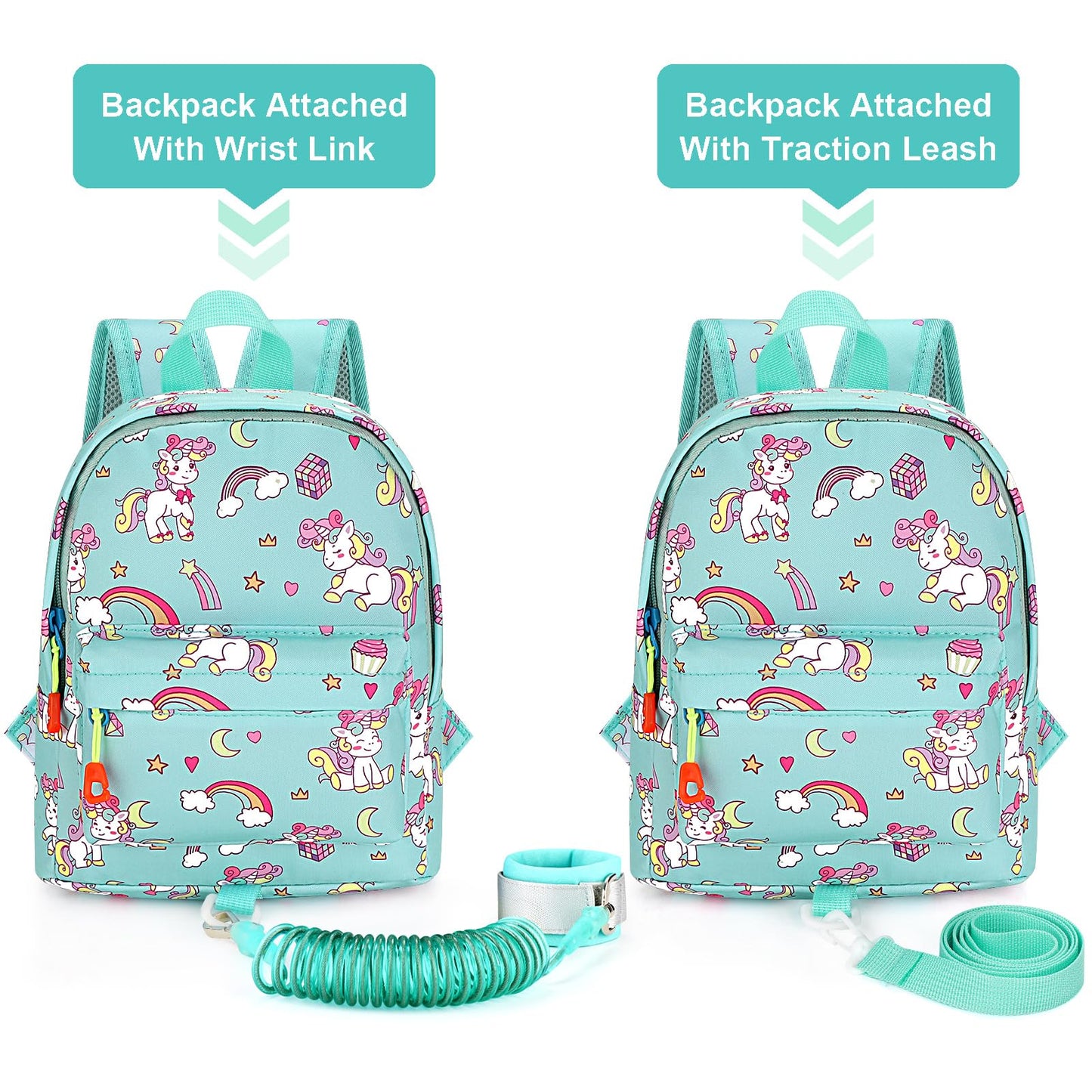 Accmor Toddler Backpack Leash, Cute Baby Backpacks With Anti Lost Wrist Link, Mini Kids Backpack Harness Leash For Outdoor Trave