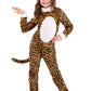 Girl'S Tigress Costume With Headband - Kid'S Tiger Jumpsuit - Child Jungle Cat Animal Halloween Costume Xs