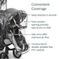UPPAbaby RumbleSeat Rain Shield / Compatible with RumbleSeat models 2015-2019, V2, and V2+ / Waterproof and Windproof Coverage /