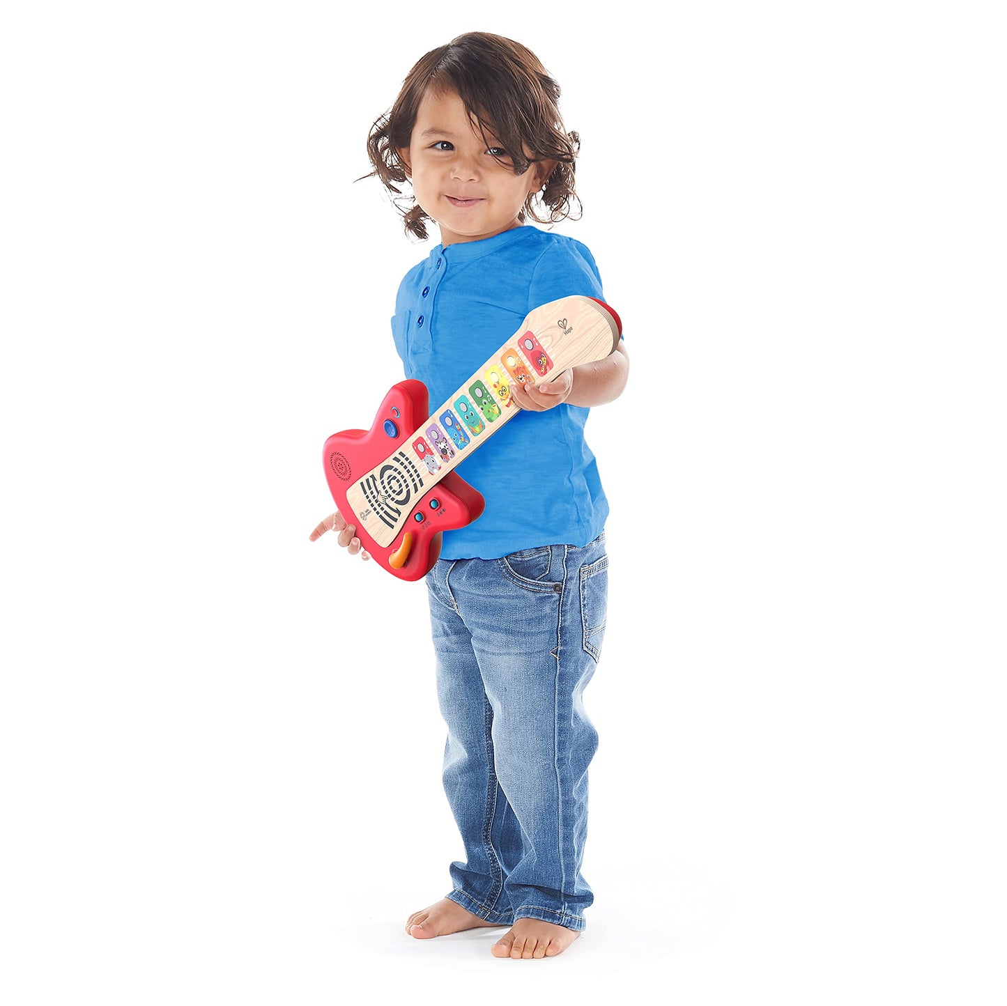 Baby Einstein Together in Tune Guitar Safe Wireless Wooden Musical Toddler Toy, Magic Touch Collection, Age 6 Months+