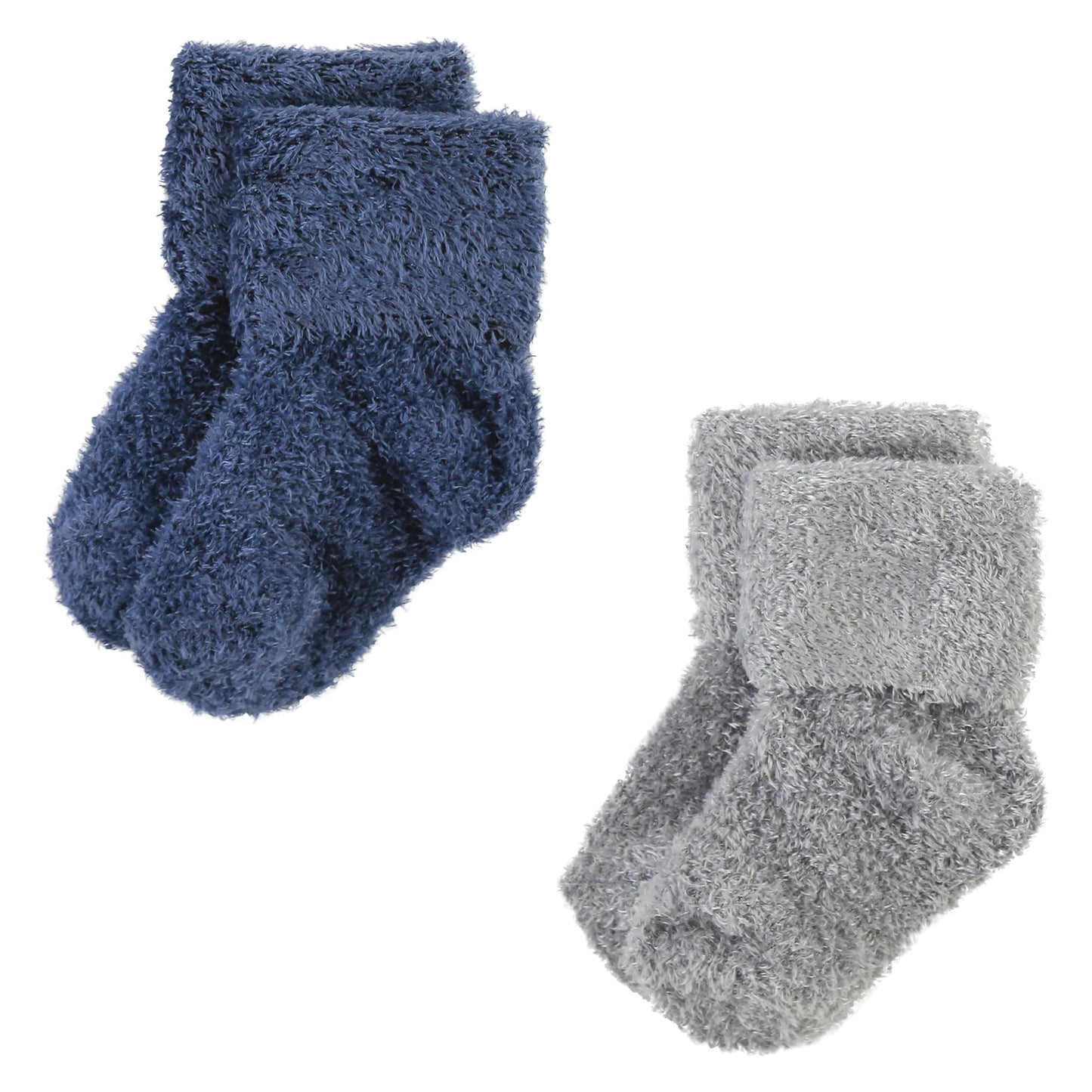 Hudson Baby Unisex Baby Cotton Rich Newborn And Terry Socks, Solid Wild Rose Pink, 12-24 Months