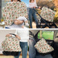 Nursing Carseat Canopy Pillowcase Breastfeeding Cover for Infant Girl & Boy, Highland Cow Cactus Stretchy Car Seat Covers for Ba