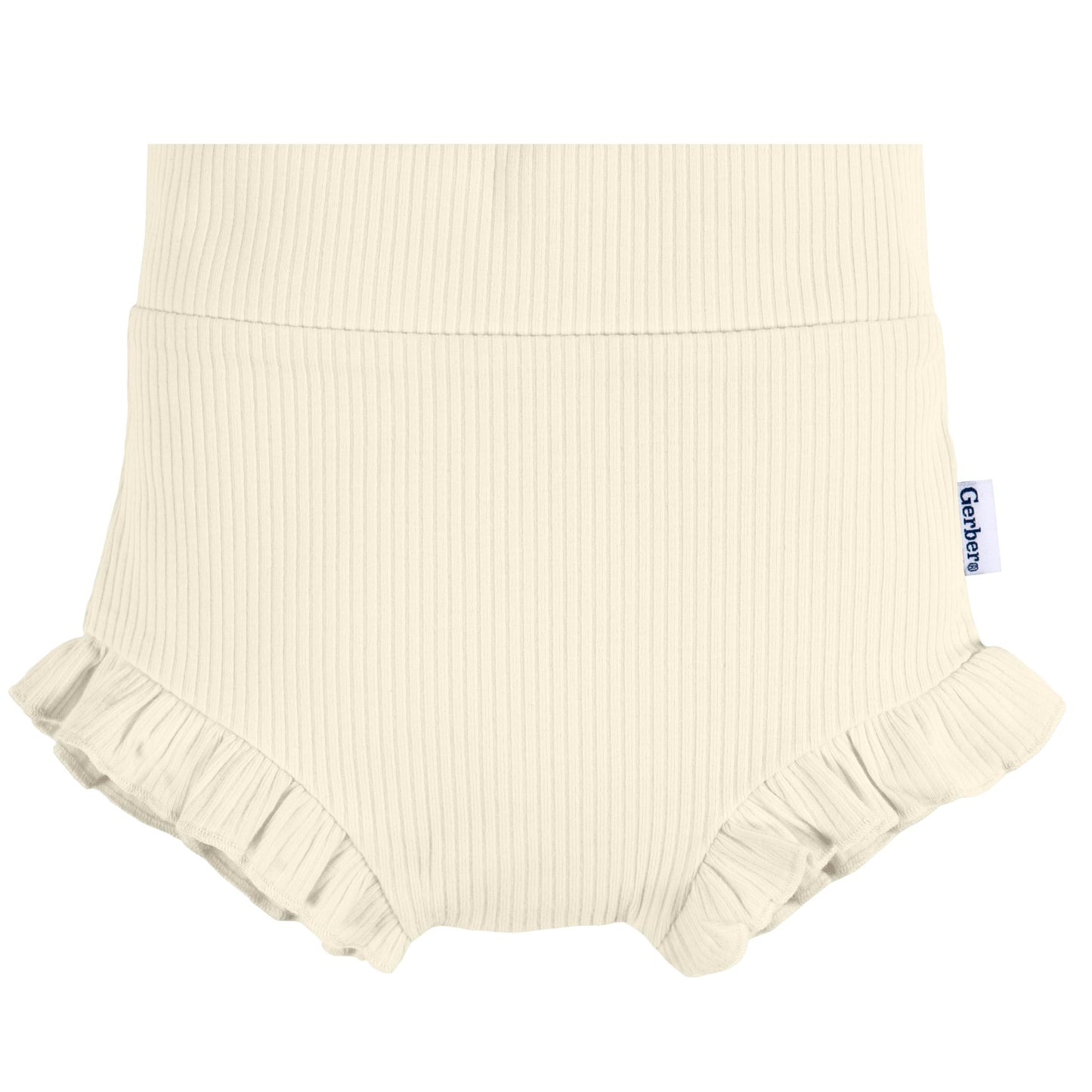 Gerber Baby Girls' 3-Pack Bubble Shorts, White