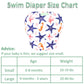 Wegreeco Baby & Toddler Snap One Size Adjustable Reusable Baby Swim Diaper (Starfish, Small, 3 Pack)
