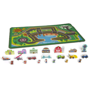 Melissa & Doug Paw Patrol Activity Rug - Adventure Bay (22 Pieces)