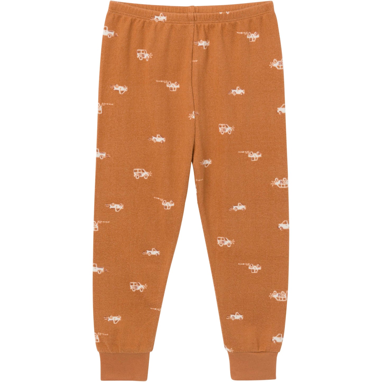 Modern Moments By Gerber Baby Hacci Snug Fit 2-Piece Pajama Set, Light Med Brown Cars, 4T