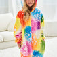 Chetosho Unicorn Hooded Onesie Girls Halloween One Piece Kids Costume (Tie Dye Starry Sky 4-5 Years)