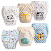 6 Pack Potty Training Pants For Boys Girls, Learning Designs Training Underwear Pants(3-4.5T)