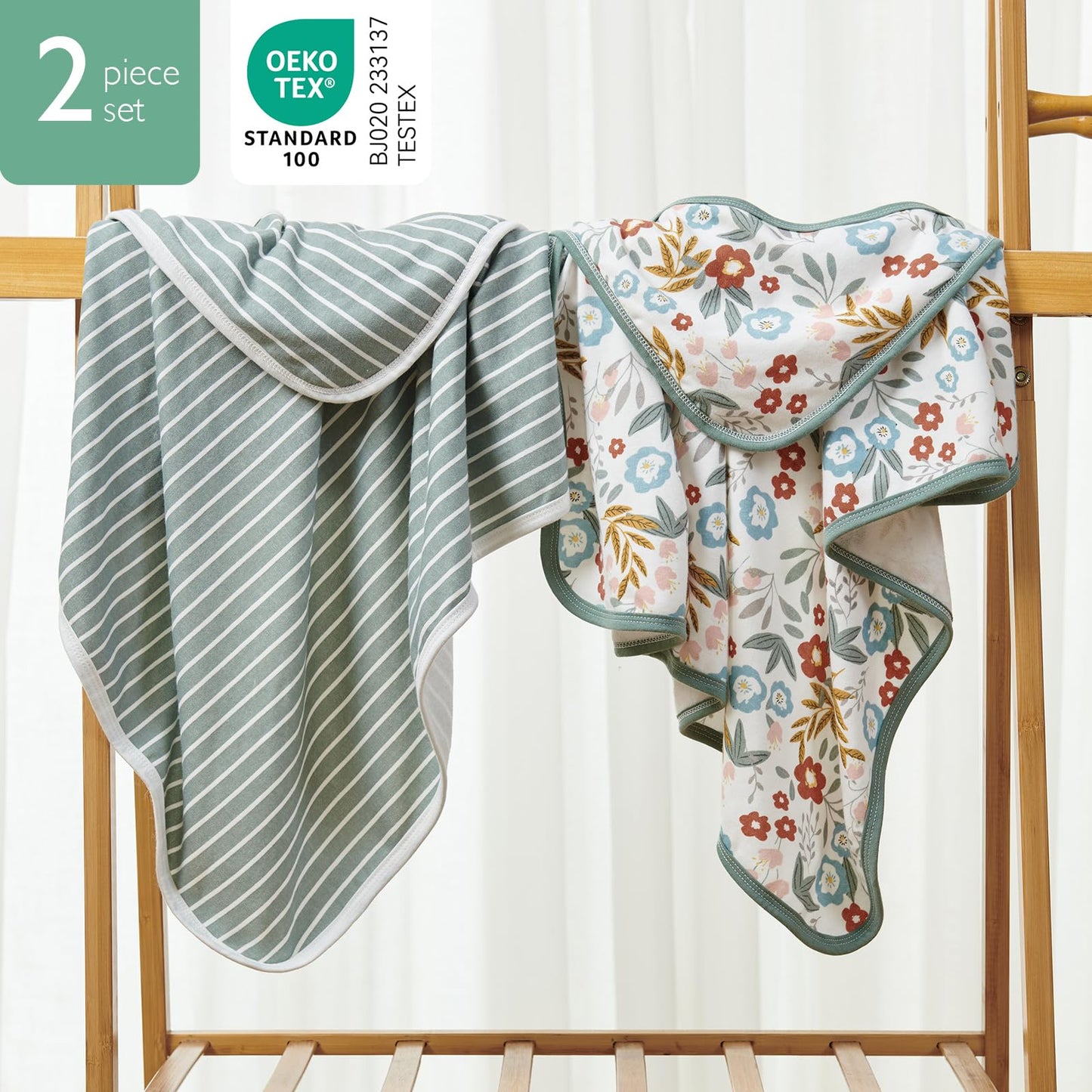 Momcozy Baby Towel With Hooded-2 Pack Soft Bath Towel Set-Shower Gifts Or Bath Essential For Infant, Newborn, Toddler (35 X 35 I