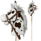 Nature Bound Stick Horse | Plush Handcrafted Hobby Horse | Stick Pony Provides Fun Pretend Play for Toddlers & Preschoolers | Ha