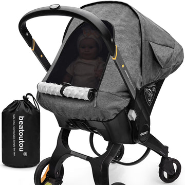 Waterproof Baby Car Seat Cover Compatible With Doona Car Seat And Stroller,Patented Windproof Car Seat Canopy For Boys & Girls,