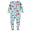 Gerber Unisex Baby Toddler Buttery Soft Snug Fit Footed Pajamas With Viscose Made From Eucalyptus, Dino, 6-9 Months
