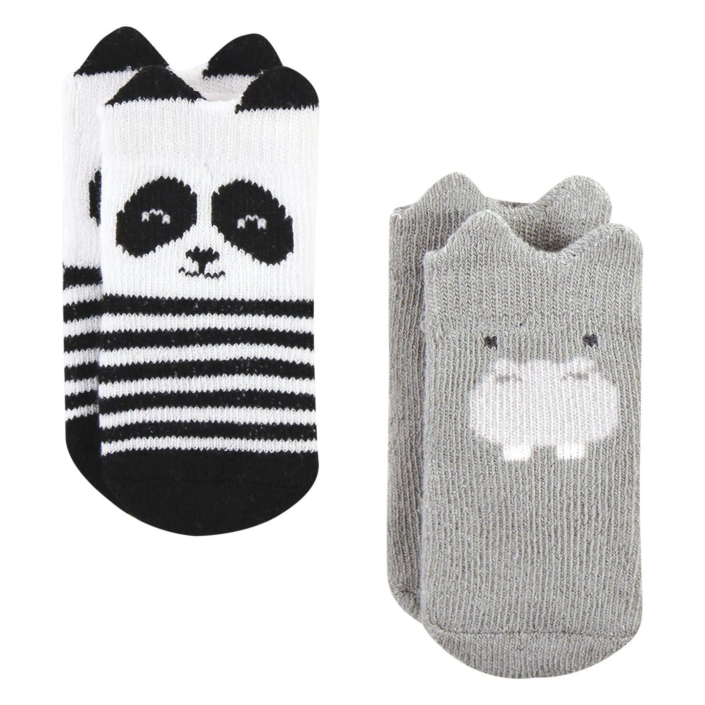 Hudson Baby Unisex Baby Cotton Rich Newborn And Terry Socks, Zoo Animals, 6-12 Months