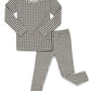 Avauma Baby Boys Girls Pajama Set 6M-7T Kids Cute Toddler Snug Fit Pattern Design Pjs Cotton Sleepwear (Check.Charcoal.L)