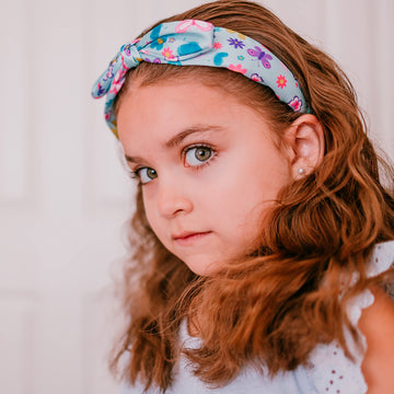 Frog Sac Rabbit Ear Headband For Girls, Knotted Toddler Bow Headbands For Kids, Cute Child Butterfly Knot Hair Bands For Toddler