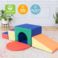 Ecr4Kids Softzone Single Tunnel Maze, Toddler Playset, Assorted, 6-Piece