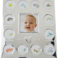 Carter'S Baby'S First Year Animal Theme Silver Metal Month By Month Picture Frame, 9.75' L X 11.75' H