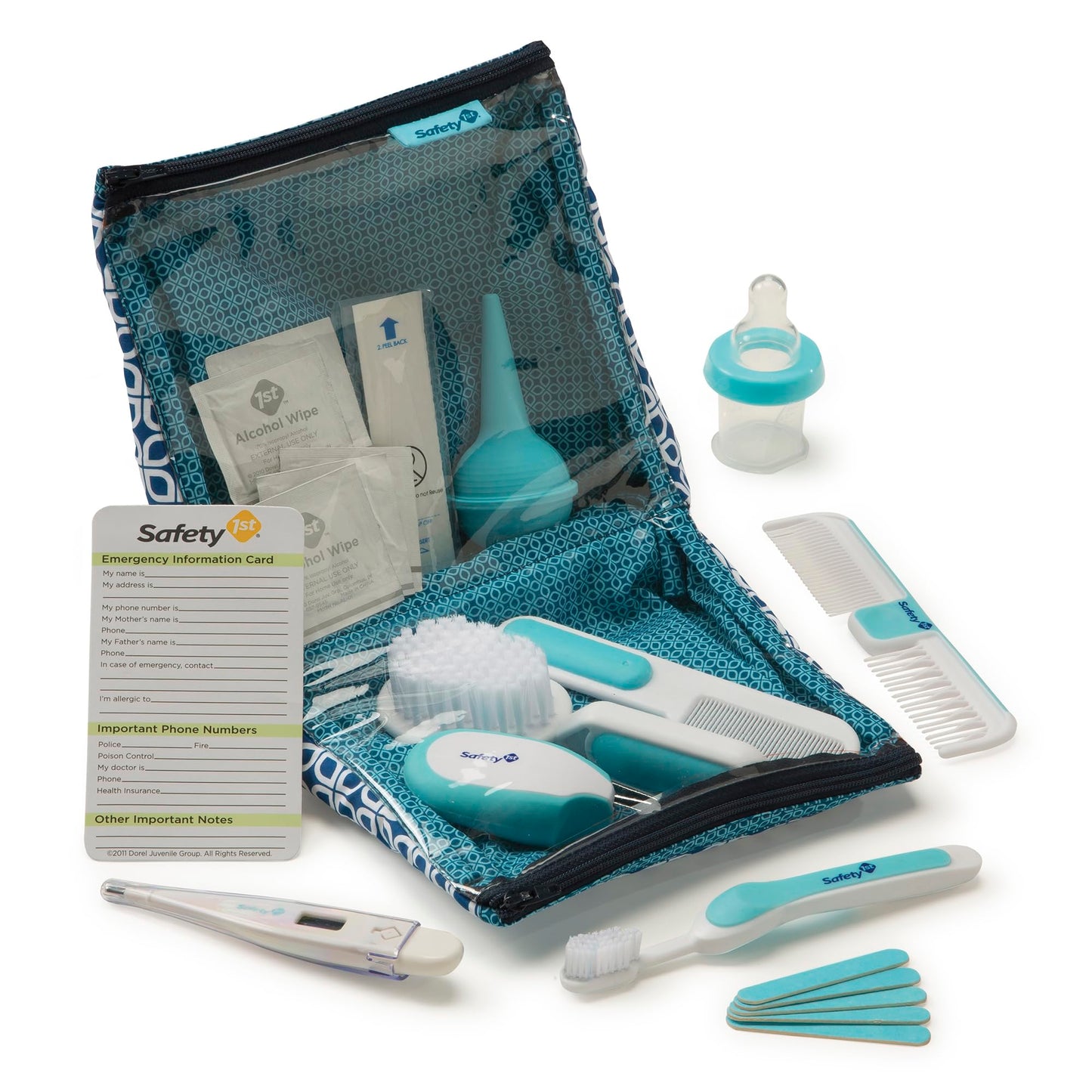 Safety 1St Deluxe 25-Piece Baby Healthcare And Grooming Kit (Arctic Blue)