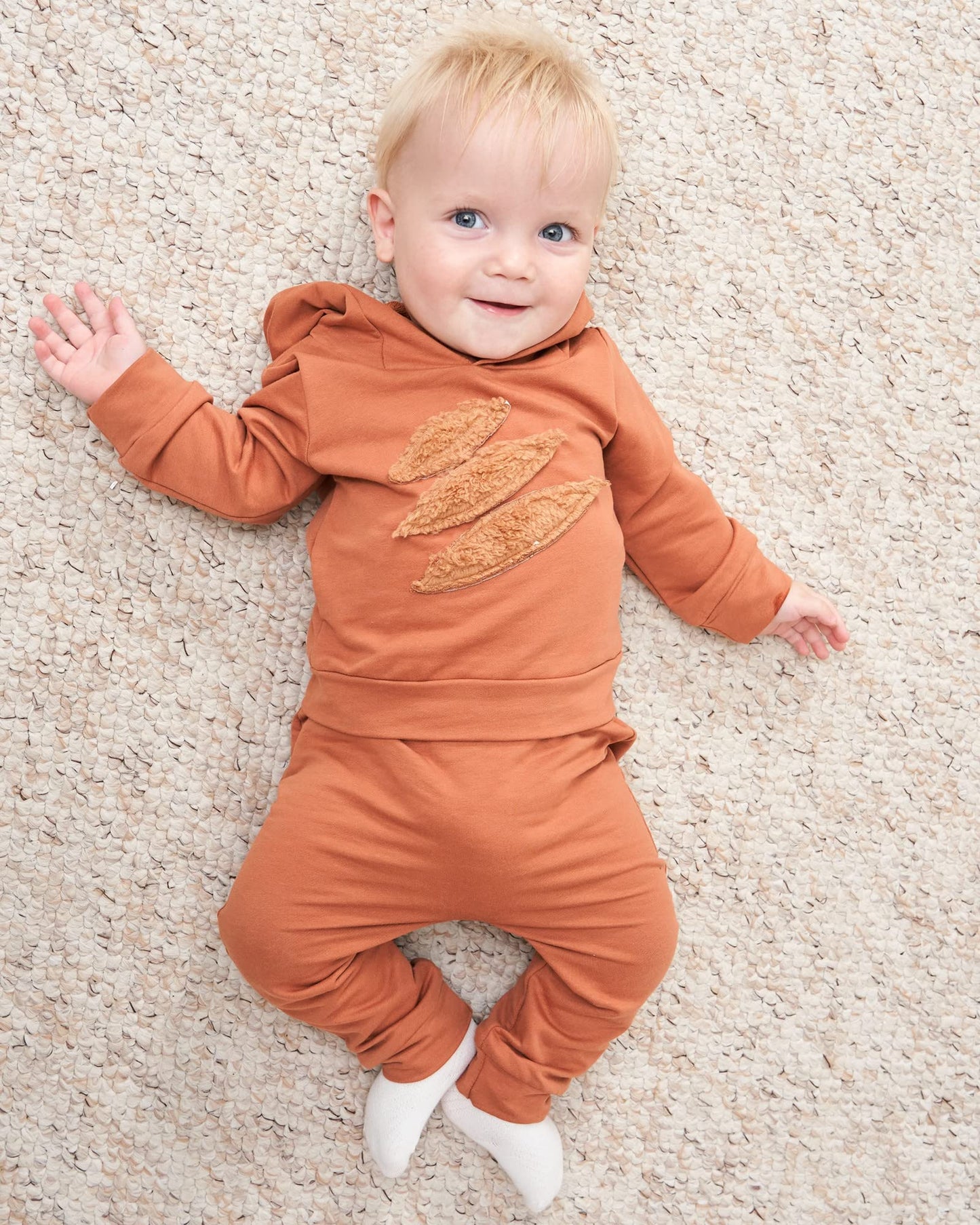 Newborn Baby Boys Clothes Fall Outfits Long Sleeve Hoodie Brown Bear Sweatshirt Infant Clothes For Boys 0-6 Months