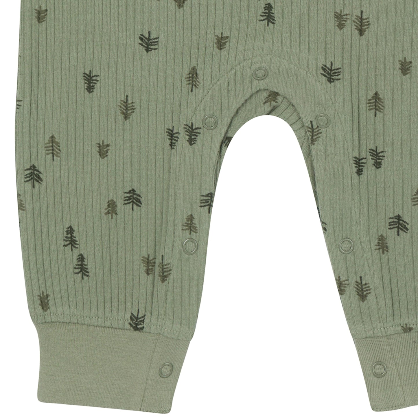 Gerber Modern Moments Baby Boys' Henley Romper, Pines, 18 Months