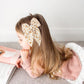 Niceye Fable Girls Hair Bows Cotton Linen Alligator Hair Clips Or Little Girls Toddlers Kids Neutral Handmade Hair Accessories -
