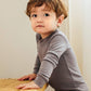 Vaenait Baby Kids Long Sleeve Modal Sleepwear Pajamas 2Pcs Set Modal Grey Xl