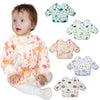Lictin Long Sleeve Bibs 5 Pack - Baby Bibs For Girl, Waterproof Toddler Bibs, 0-24 Months Neutral Baby Smock For Eating, Reusabl