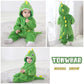 Tonwhar Infant And Toddler Halloween Cosplay Costume Kids' Animal Outfit Snowsuit(3-4T,Light Green Dinosaur)