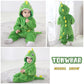 Tonwhar Infant And Toddler Halloween Cosplay Costume Kids' Animal Outfit Snowsuit(18-24 Months,Light Green Dinosaur)