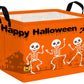 BOOHIT Large Halloween Themed Candy Gift Boo Basket for Kids Baby Personalized Adults Storage Bin Fall Decor(Orange Dance Skelet