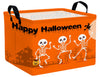 BOOHIT Large Halloween Themed Candy Gift Boo Basket for Kids Baby Personalized Adults Storage Bin Fall Decor(Orange Dance Skelet