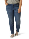 Lee Womens Size Regular Fit Straight Leg Jean, Seattle, 22 Plus Long