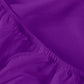 Ntbay Toddler Sheet Set - 3-Piece Microfiber Crib Sheet Set - Flat Sheet, Fitted Sheet, Pillowcase - Solid Toddler Bedding, Purp