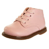 Josmo Baby Boys Girls Unisex Walking Shoes First Step Walker - Lightweight Synthetic Dress Boots Non-Slip Bottom High Top - Pink