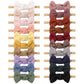 Jollybows 20Pcs 3.2' Baby Girls Waffle Headbands Hair Bows Stretchy Nylon Hairbands For Newborn Infant Toddler Hair Accessories