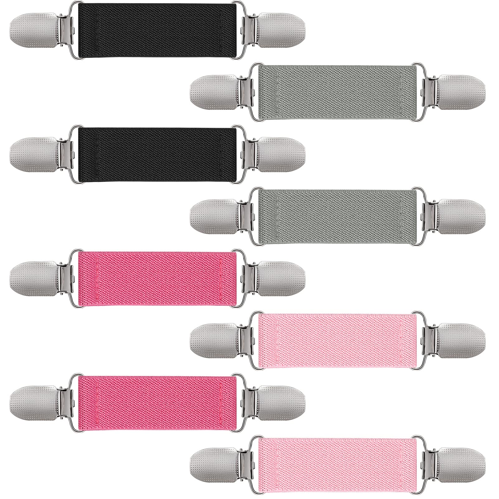 Zkptops 4 Pairs Mitten Clips For Kids Toddlers Baby Elastic Gloves Clips Tight Winter Mitten Clips Gloves Holder Strap Hook Atta