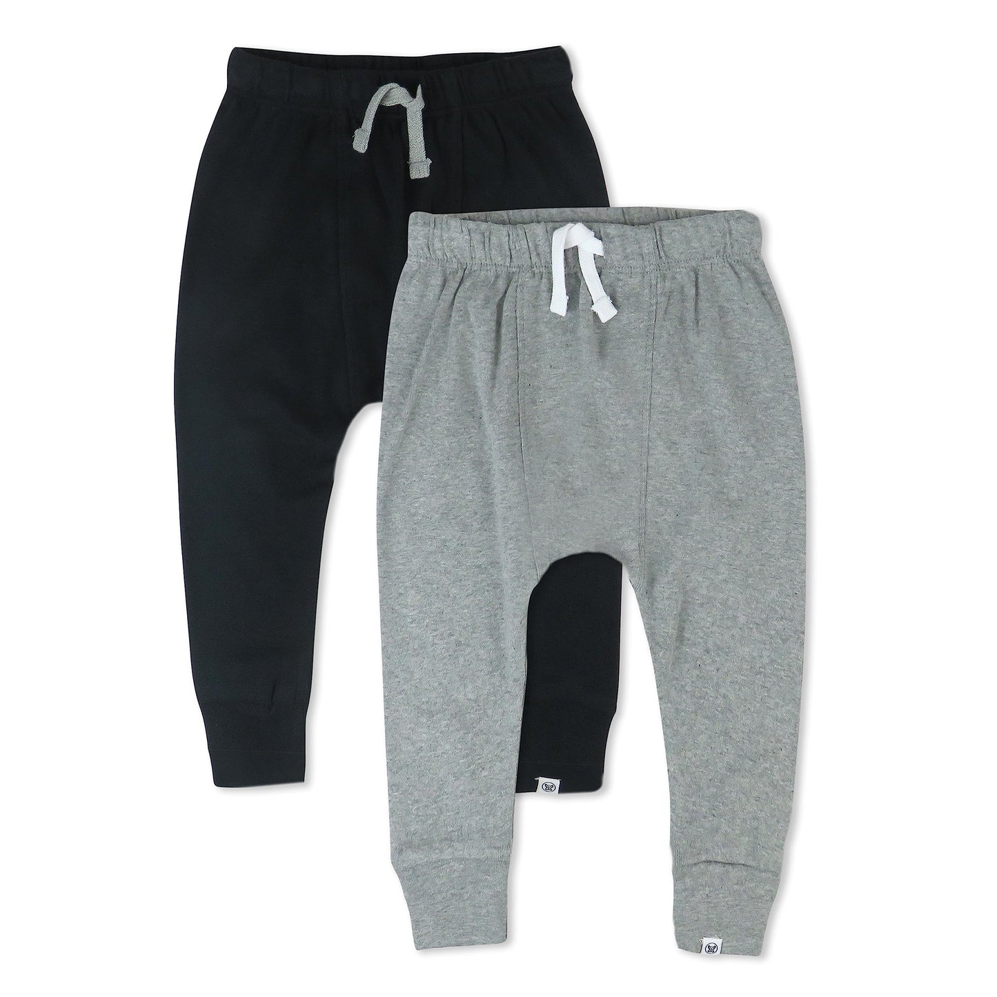 Honestbaby Multipack Honest Pants Joggers Pull On 100% Organic Cotton For Infant Baby And Toddler, Boys, Girls, Unisex, Heather