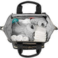 Skip Hop Diaper Bag Backpack: Mainframe Large Capacity Wide Open Structure With Changing Pad & Stroller Attachement, Black With