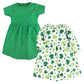 Hudson Baby Girls' Cotton Dresses, Shamrocks, 9-12 Months